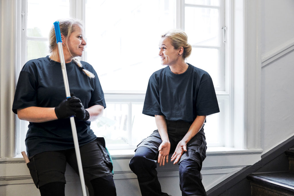 Rengøring medarbejdere i Forenede Service